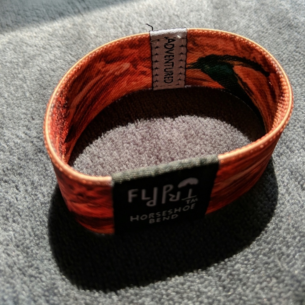 Green and orange flip trip nature backs bracelet